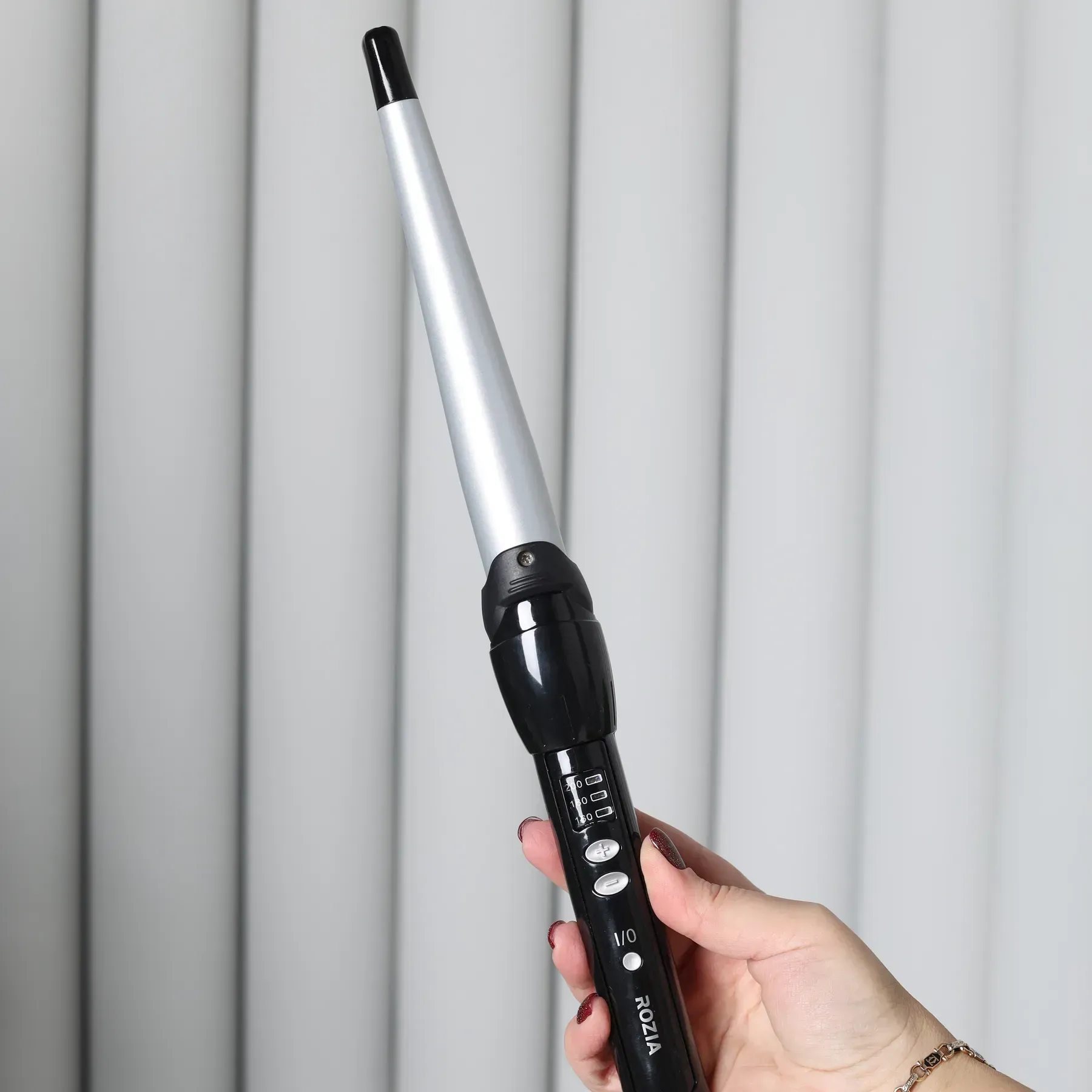 Плойка конусная ROZIA HR-715 керамика (ML-05116) - фото 2 Плойка конусная ROZIA HR-715 керамика (ML-05116) - фото 2