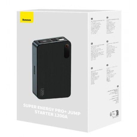 Пуско-зарядний пристрій автомобільний Baseus Super Energy Pro+ 12000mAh Car Jump Starter Black - фото 9