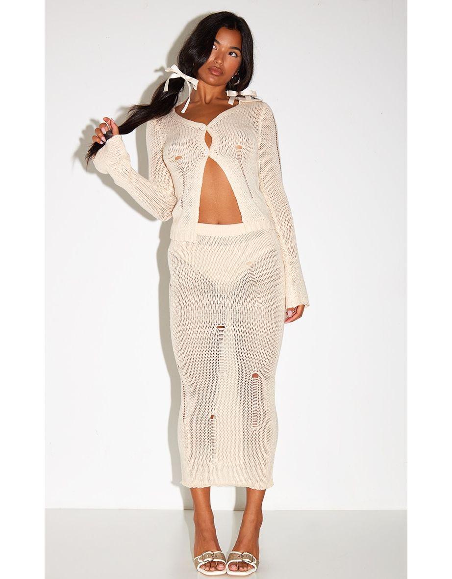 Юбка Pretty Little Thing CNF0422 XS Молочный