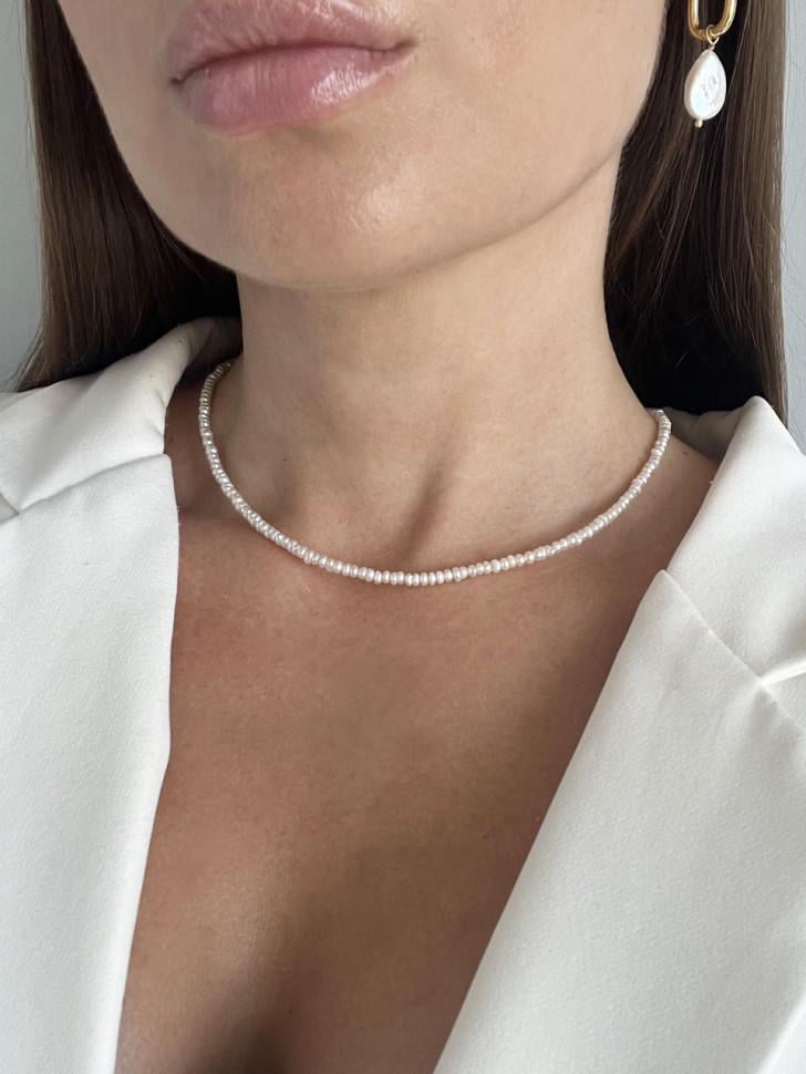 Чокер LeBijou з натуральних перлів (5128)