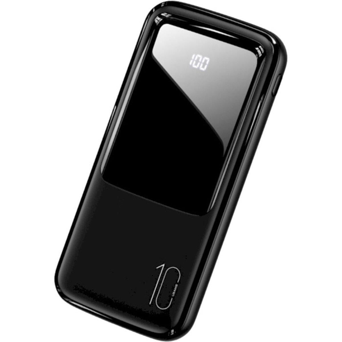 Внешний аккумулятор Usams US-CD163 PB58 Dual USB Digital Display 10000mAh Black (10KCD16301)