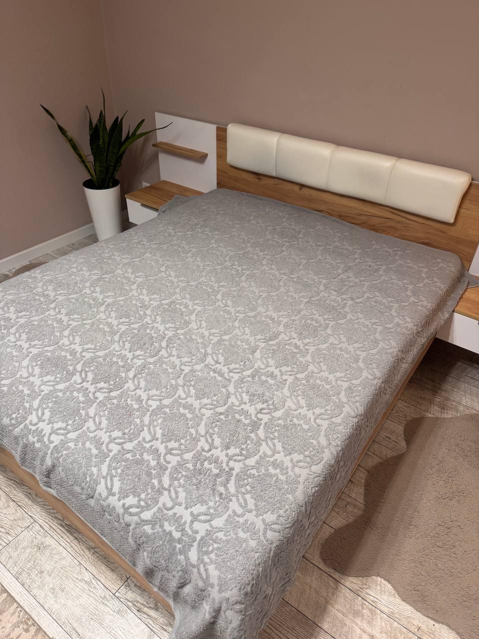 Простыня махровая евро Графит (Д-Al-mahr-pro-003)