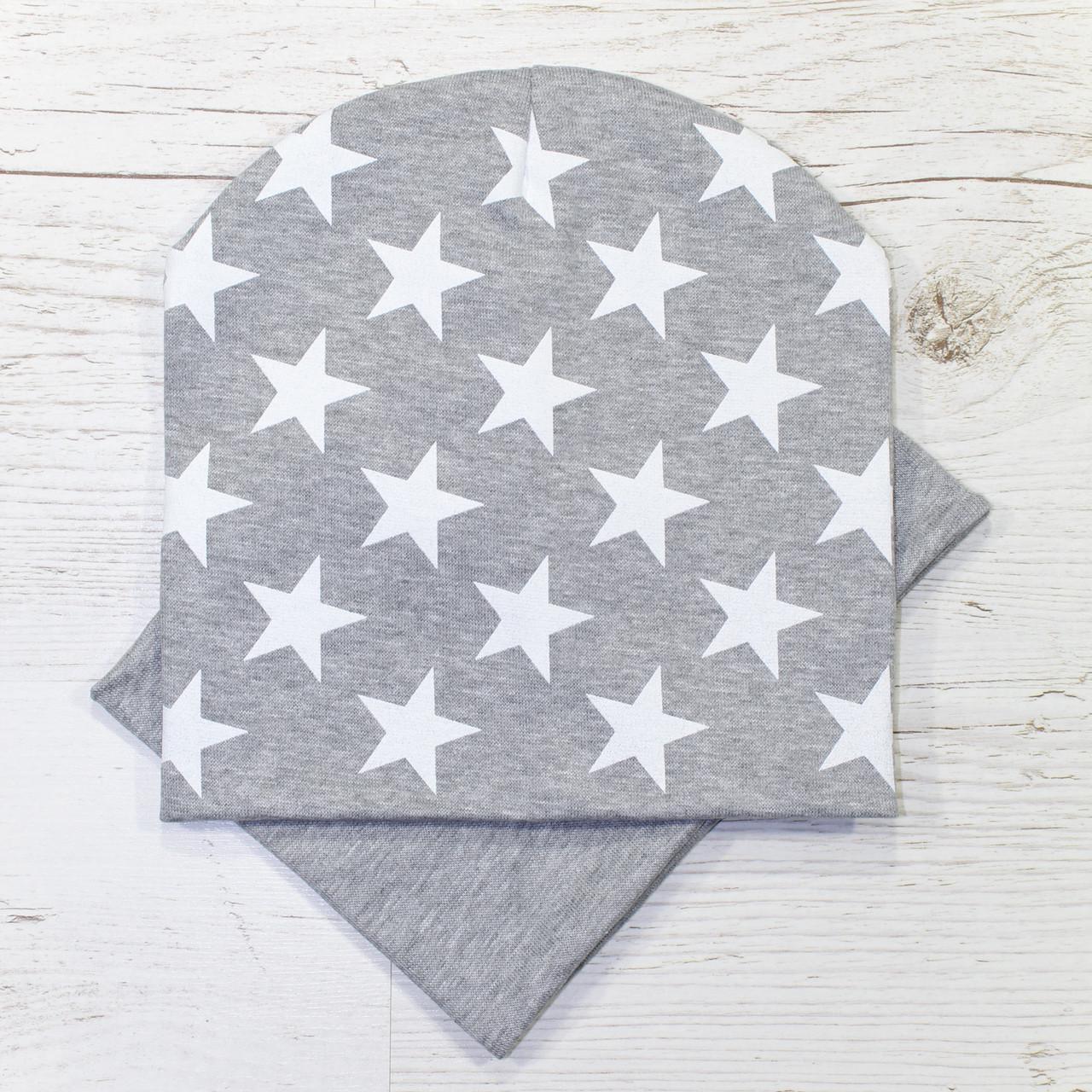 Детская шапка с хомутом Кahta Kids Hat р. 48-52 Серый (OC-195)