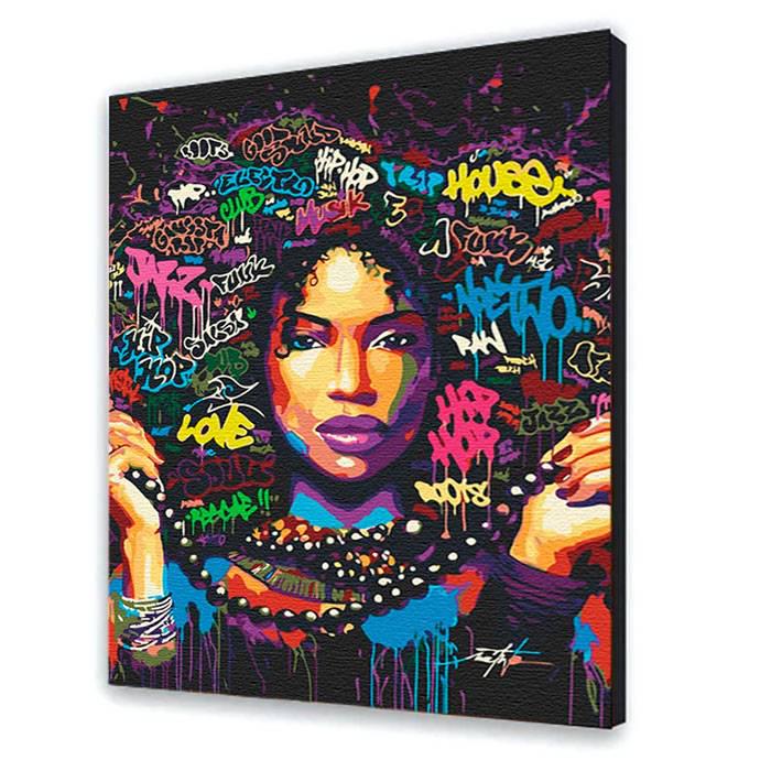 Картина по номерам Девушка с красками и кистями 40х50 см Multicolor (10005-AC) Картина по номерам Девушка с красками и кистями 40х50 см Multicolor (10005-AC)