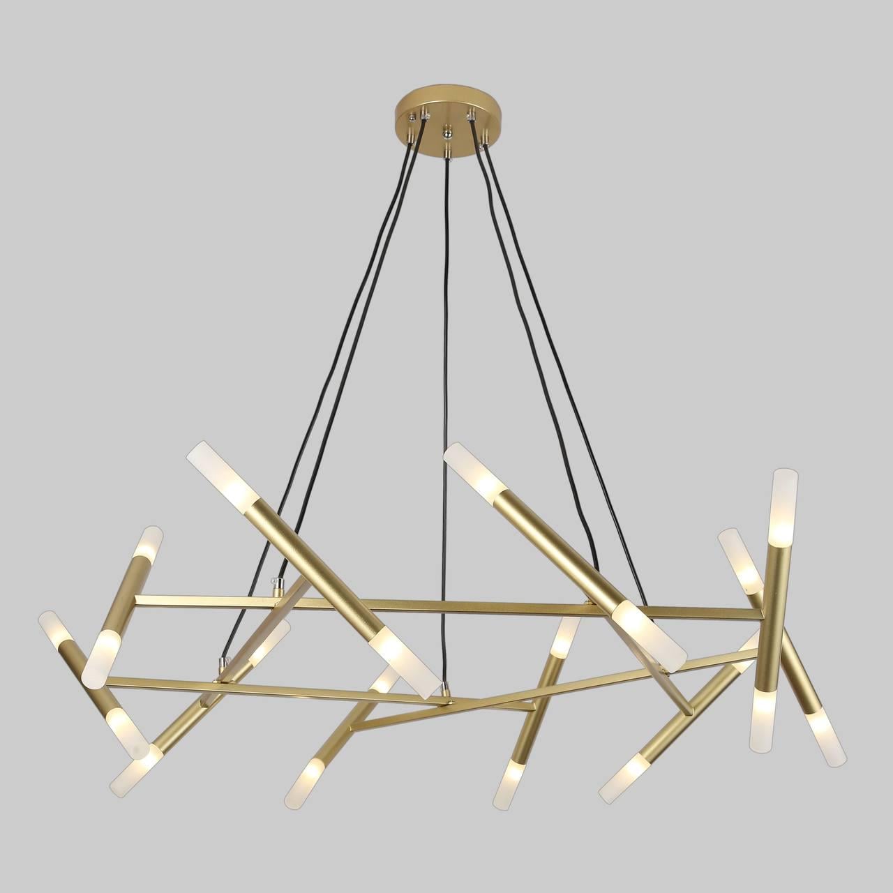 Люстра круглая на 20 ламп 100 см Золотой (918-LP455-20 GD) Люстра круглая на 20 ламп 100 см Золотой (918-LP455-20 GD)