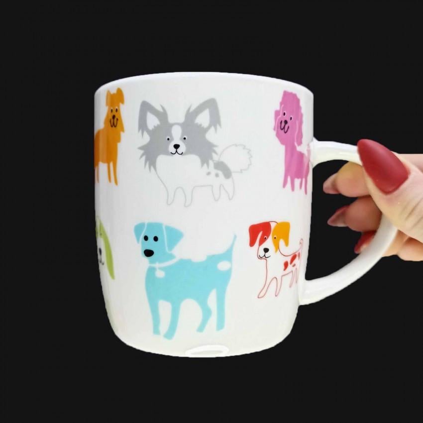 Чашка Keramia "Разноцветные собачки" 415 мл (21-272-045) - фото 5 Чашка Keramia "Разноцветные собачки" 415 мл (21-272-045) - фото 5