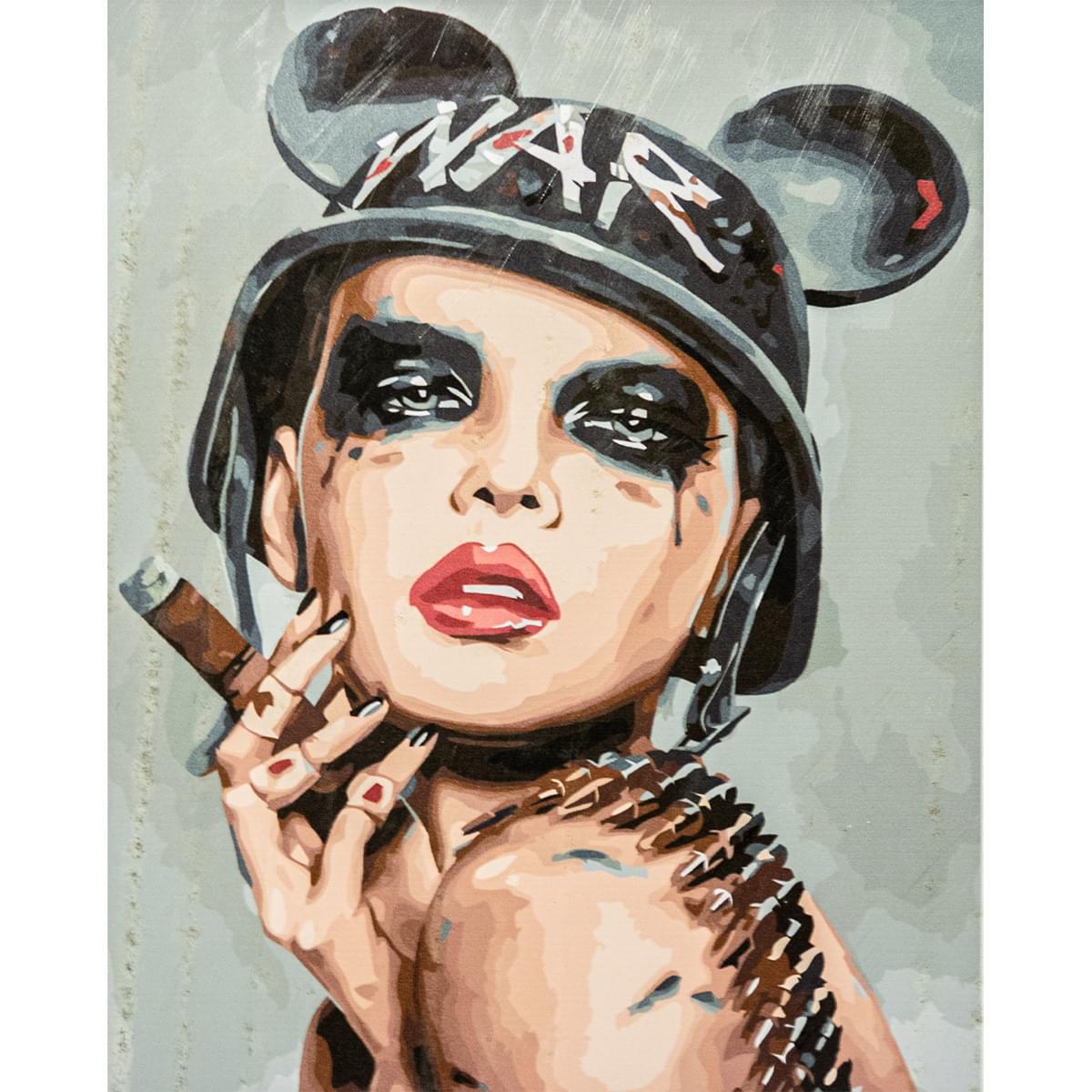 Картина по номерам Strateg Девушка ВСУ 40x50 см (VA-3377)