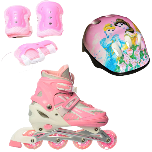 Ролики детские Rider Combo Disney защита и шлем р. 39-42 Princess (2T3007E) Ролики детские Rider Combo Disney защита и шлем р. 39-42 Princess (2T3007E)