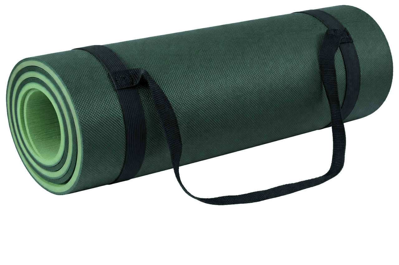 Коврик туристический двухслойный Rocktrail пенополиэтилен 180x55 см 1,2 см Хаки