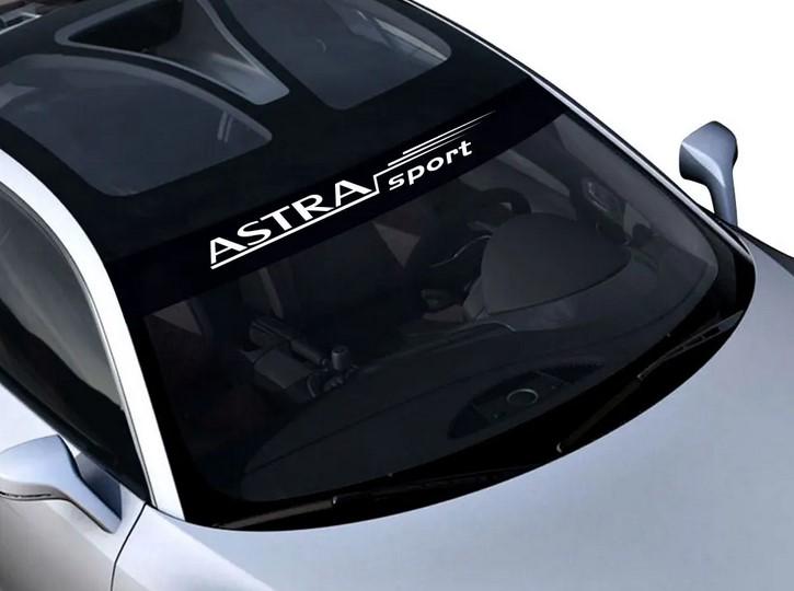 Наклейка на лобове скло 3D Tuning Studio Опель Астра Спорт 1300х200х0,08 мм