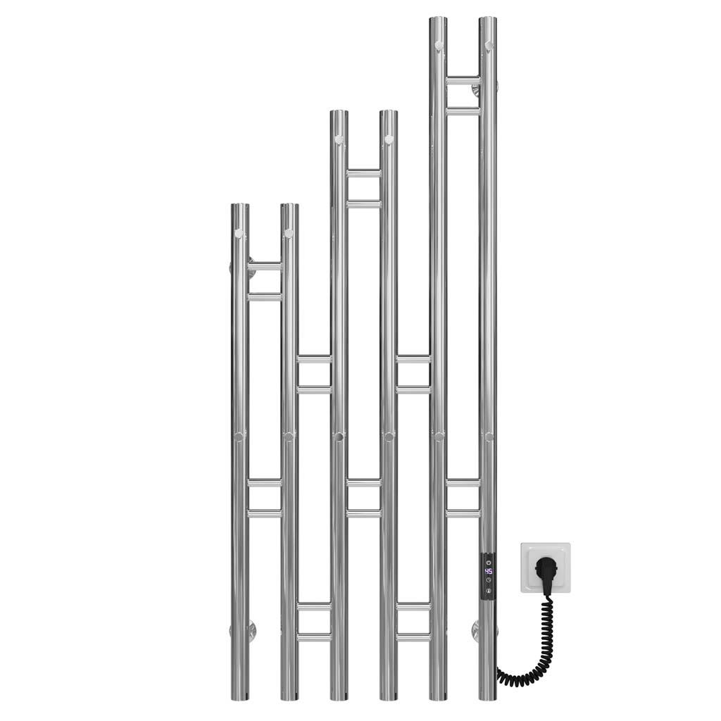 Полотенцесушитель электрический Deffi Adele П6 JD03 правое подключение нержавеющая сталь 400х1100 мм Хром (A.AD.110.40.6.EC1.R)