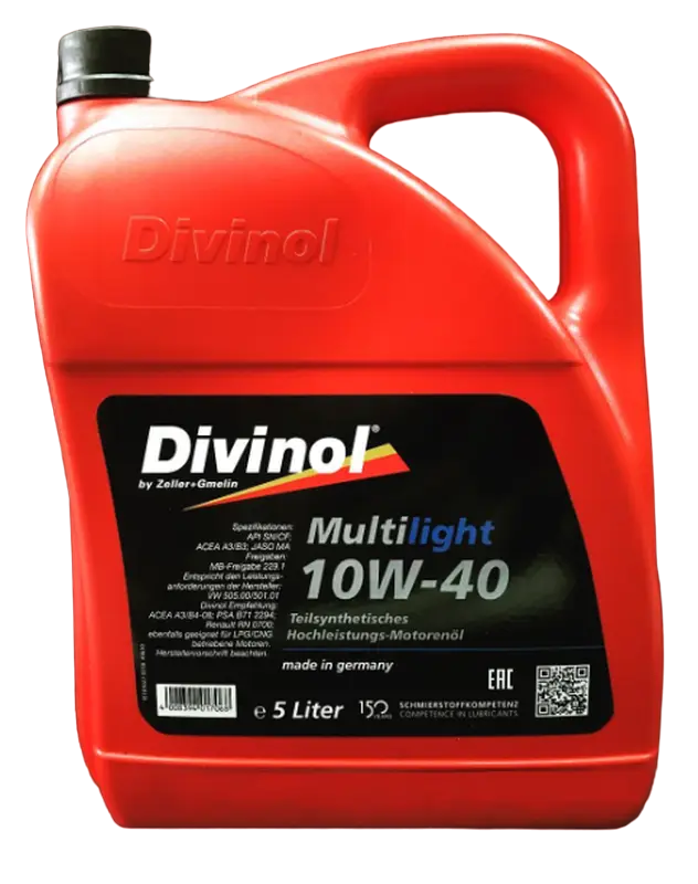 Мастило моторне Divinol Multilight 10W-40 5 л (49610)