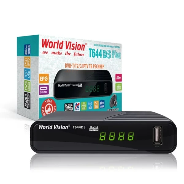 Тюнер Т2 World Vision T644D3 FM