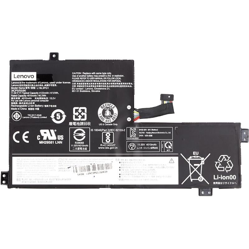 Аккумулятор Power для ноутбуков Lenovo 100e Chromebook 2nd L19C3PG1 11,55V 4123mAh