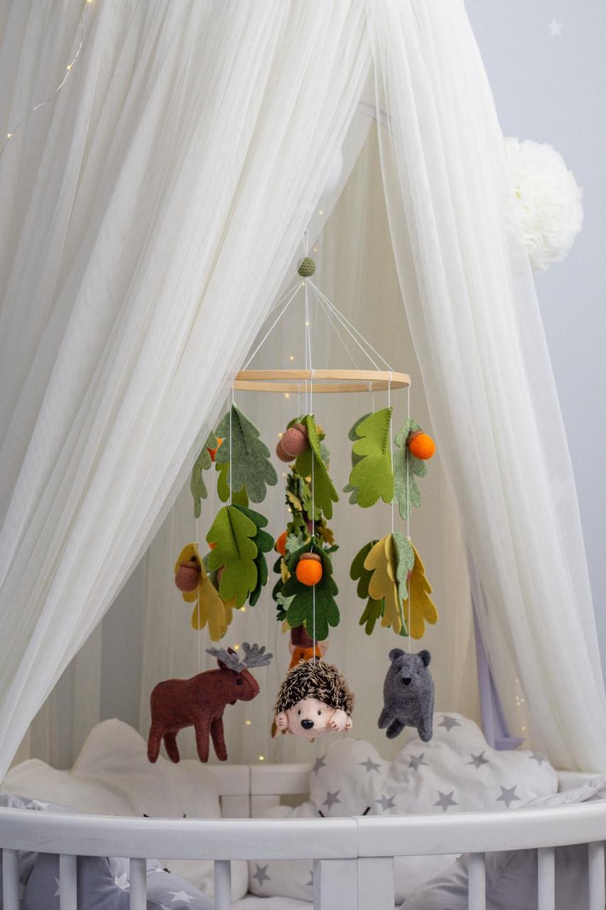 Мобиль детский объемный WooolyWool Лес (27861093)