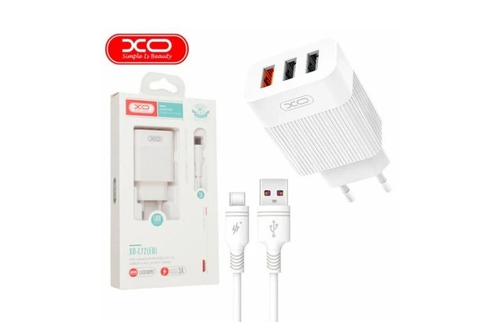 Зарядний пристрій мережевий Xo L72 QC White - фото 3