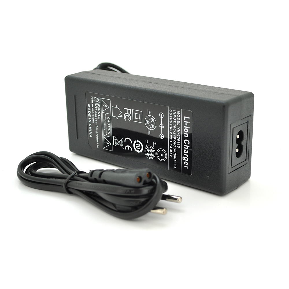 Зарядное устройство VOLTRONIC Li-ion 63V 1,1A 4-pin для аккумуляторов BOX для техники (24036)