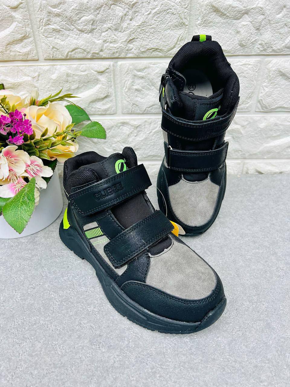 Ботиночки для мальчика Clibee 1567 р. 35 22,5 см Черный (1567-4) Ботиночки для мальчика Clibee 1567 р. 35 22,5 см Черный (1567-4)