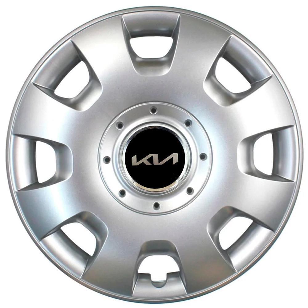 Колпаки SJS 209 с логотипом Kia NEW 4 шт. R14 Серебряный (2789080858)