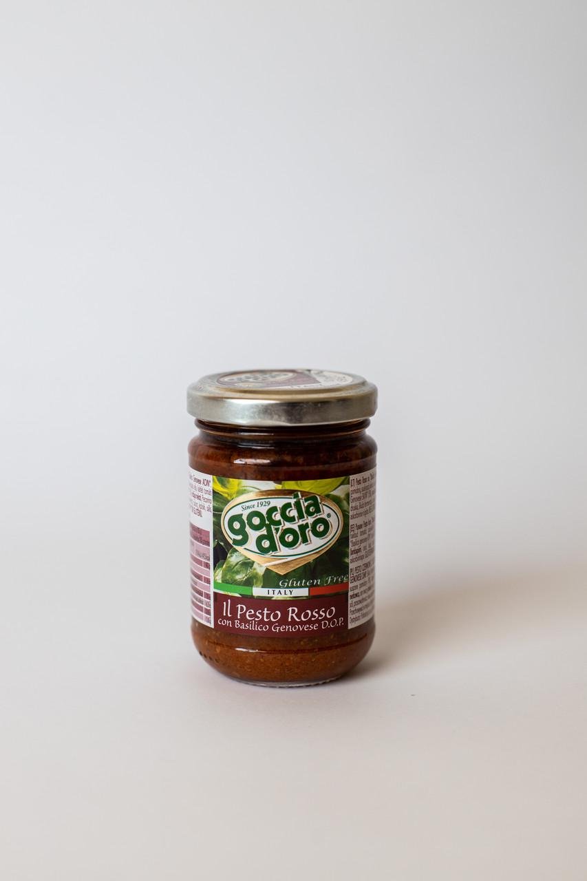 Соус Pesto Rosso Goccia D’oro песто с томатами 0,13 л