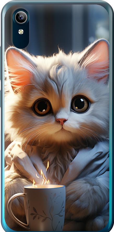 Чехол на Vivo Y91C White cat (5646u-1762-42517)