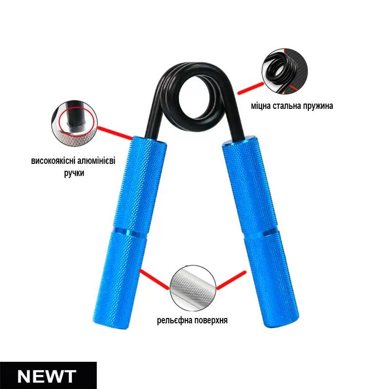 Еспандер кистьовий пружинний Newt Professional Gripp 112 кг (NE-W-250BL) - фото 3 Еспандер кистьовий пружинний Newt Professional Gripp 112 кг (NE-W-250BL) - фото 3