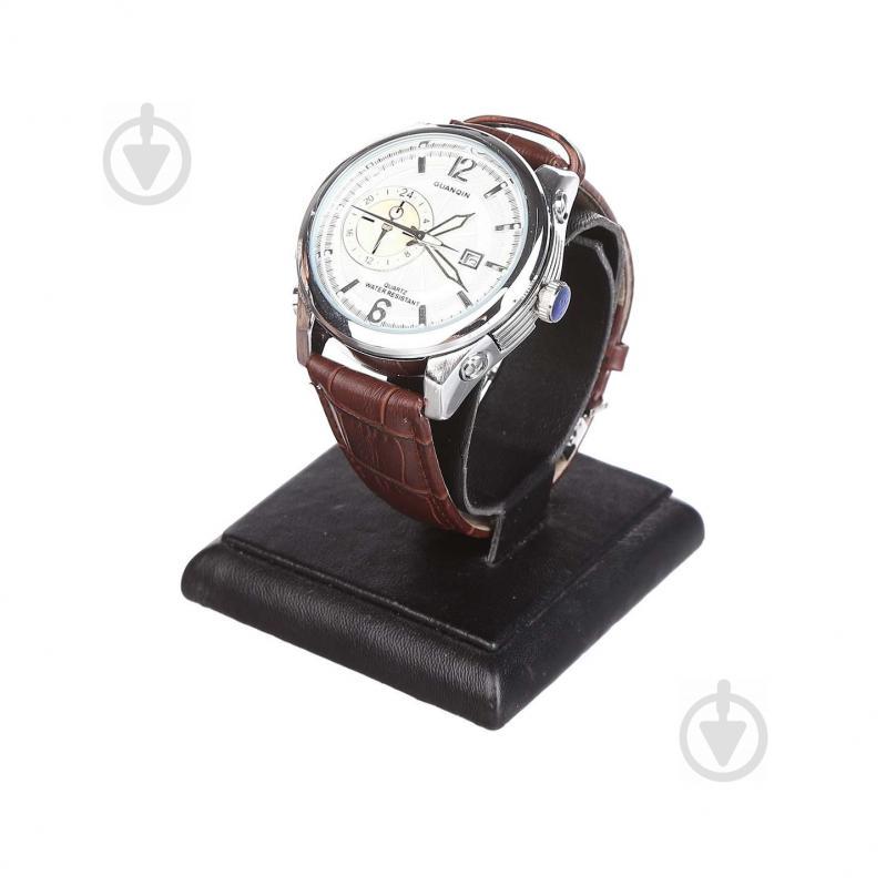 Часы GUANQIN GS19027 CL Silver-White-Brown (GS19027SWBr)