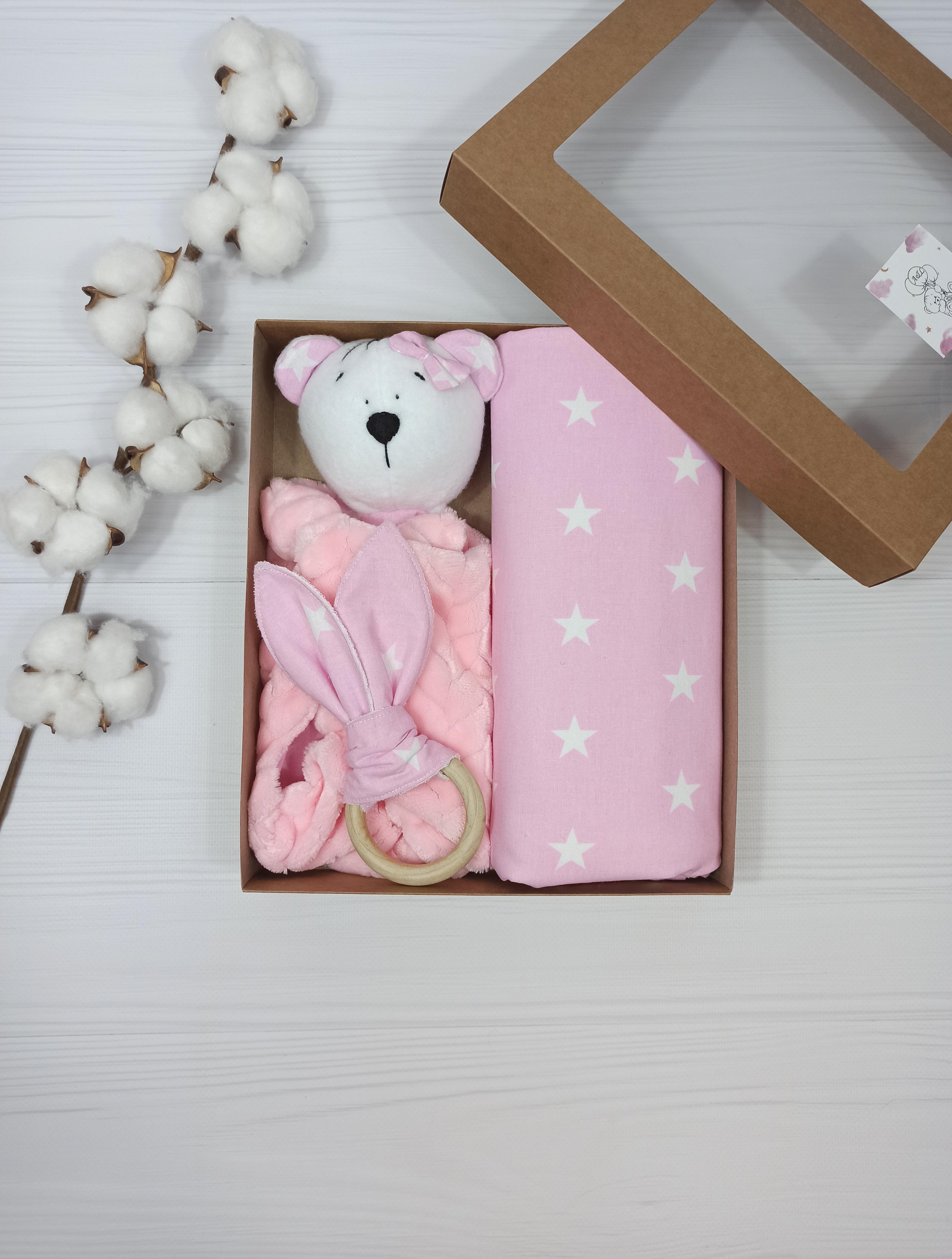 Подарочный набор a.l.babybox Звезды Розовый (NA 18242694)