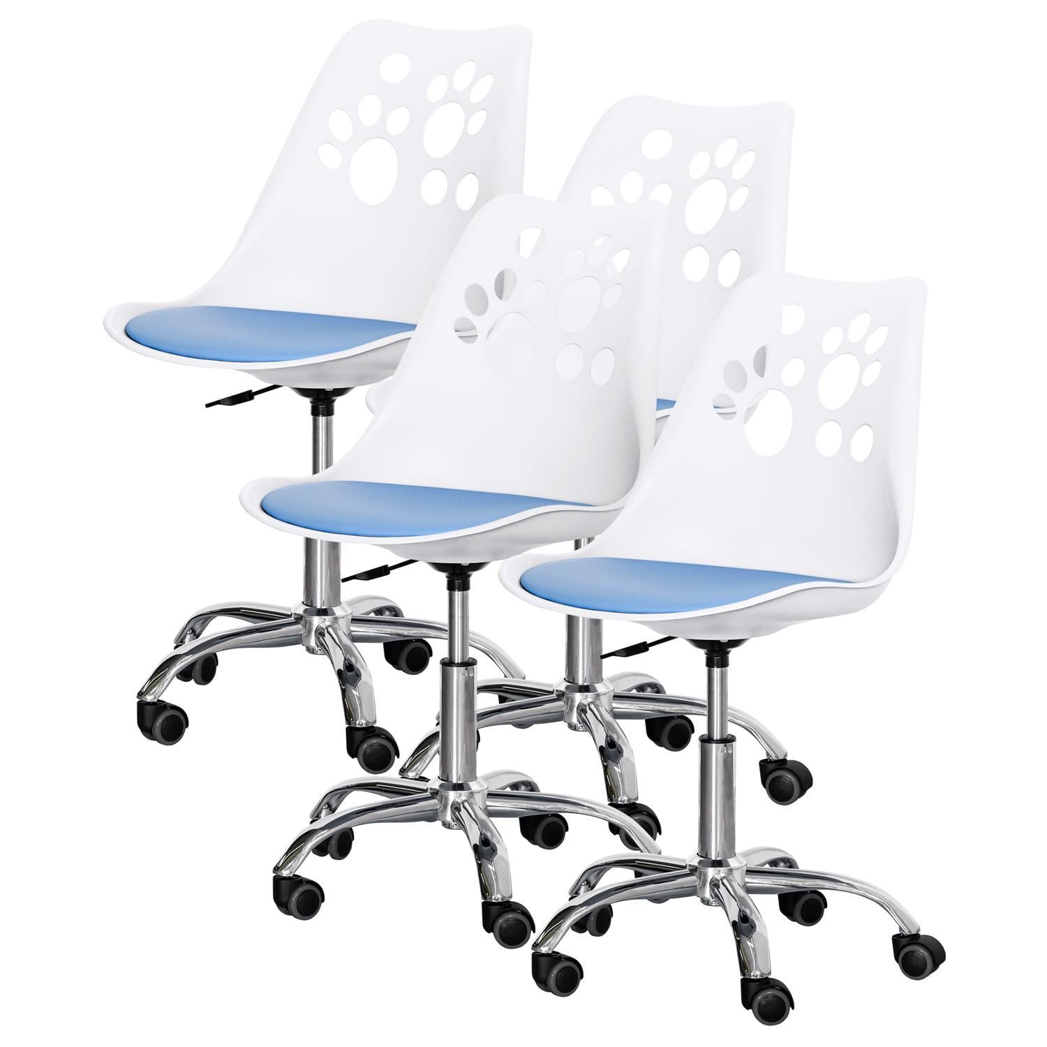 Кресло детское Evo-Kids Indigo 4 шт. White/Blue (H-232 W/BL-X4)
