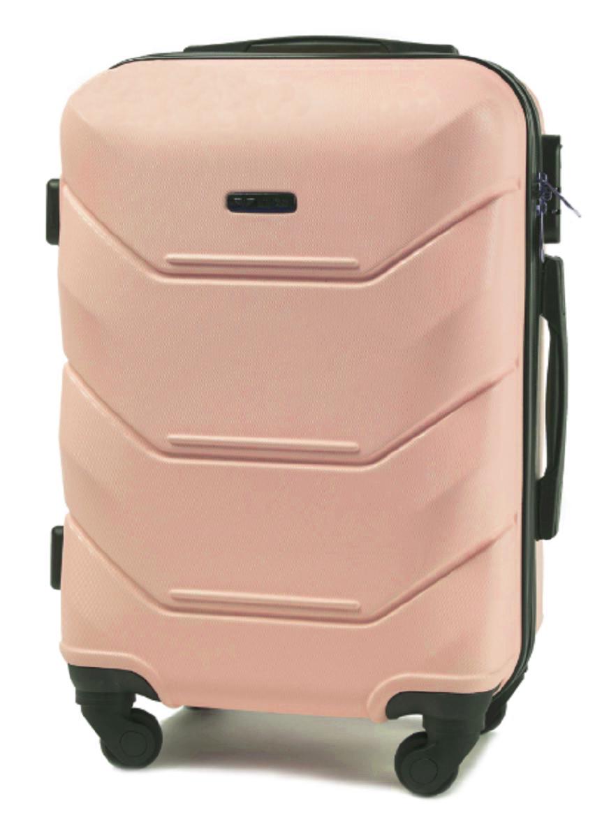 Чемодан WINGS 147 из пластика малый Светло-розовый (Wp00450) - фото 1