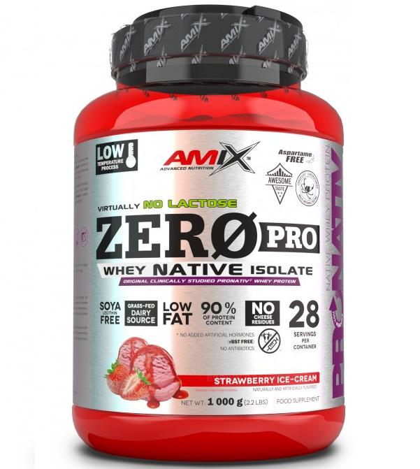 Протеин Amix Nutrition ZeroPro Protein 1000 г 29 порций Strawberry Ice Cream