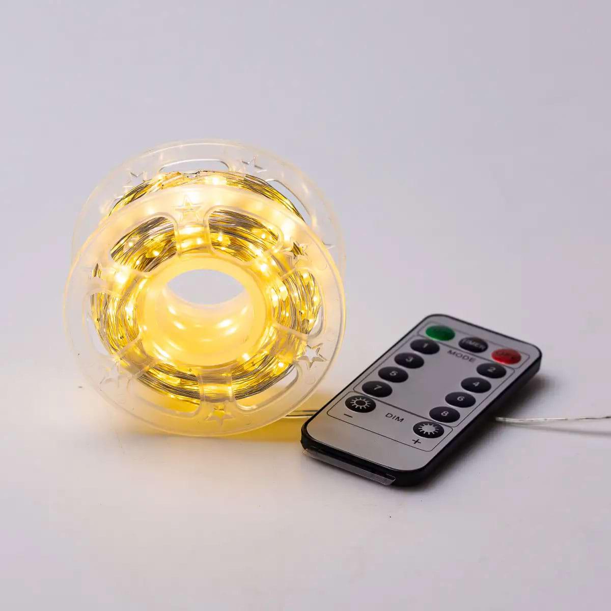 Гірлянда роса 500L50MWY на пульті 50 м 500 LED Жовтий (29912620) - фото 3 Гірлянда роса 500L50MWY на пульті 50 м 500 LED Жовтий (29912620) - фото 3