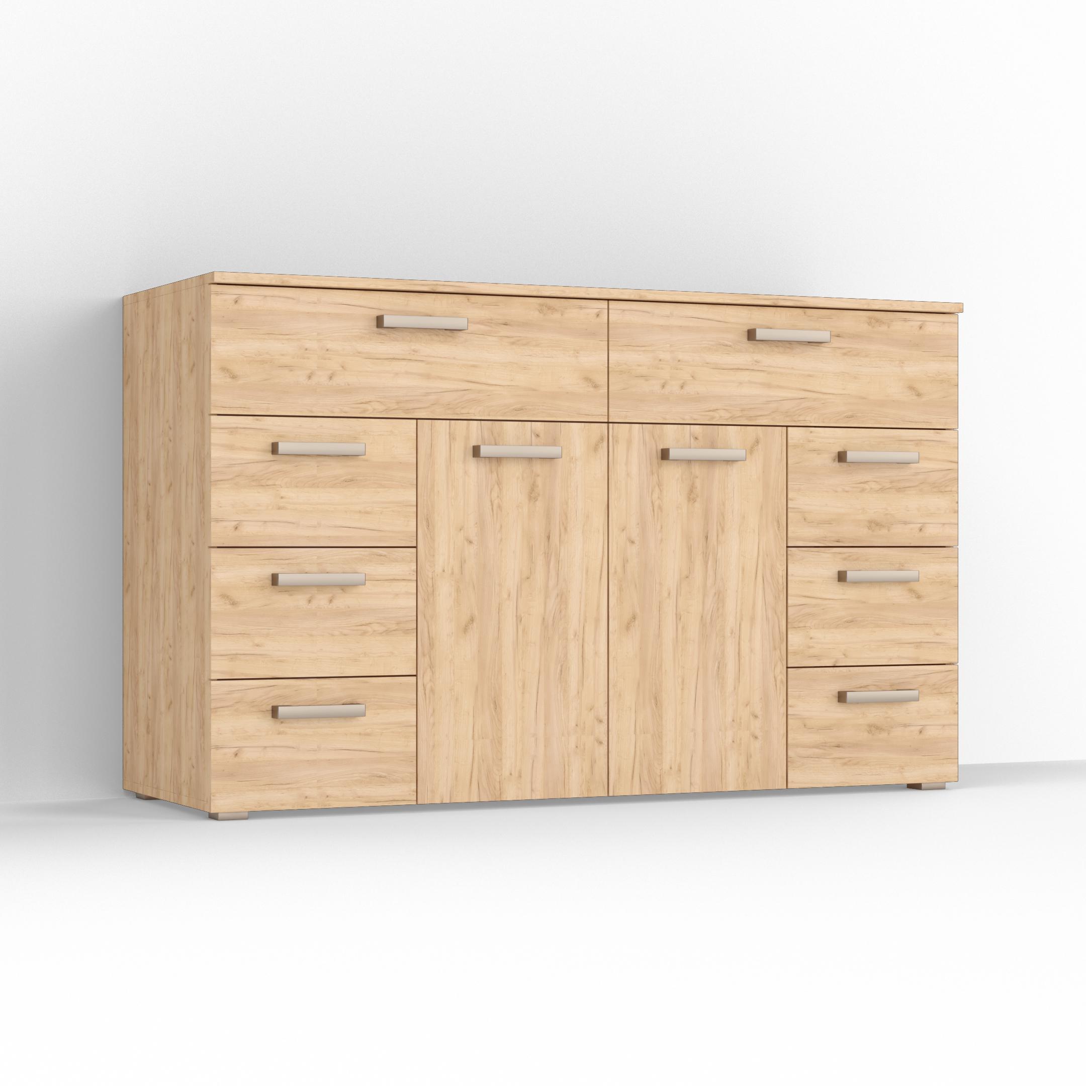 Комод Idea ТКБ-381.1 на 8 шухляд з дверима Дуб крафт (26718298) - фото 2 Комод Idea ТКБ-381.1 на 8 шухляд з дверима Дуб крафт (26718298) - фото 2