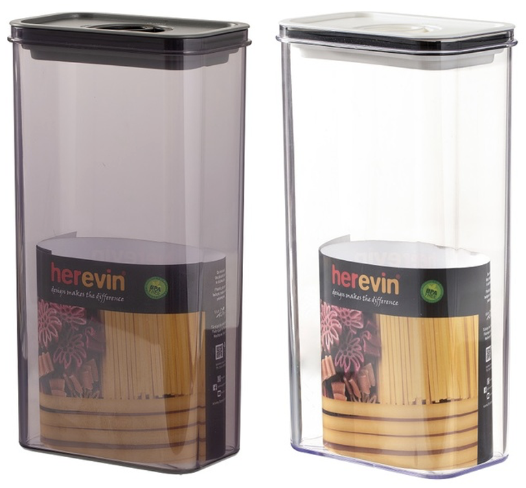 Контейнер пластиковый Herevin Canister-Vacuum Lid-White-Black вакуумная крышка 3 л (UG-161194-000)