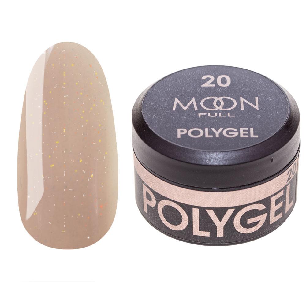 Полигель для наращивания Moon Full Poly Gel №20 15 мл