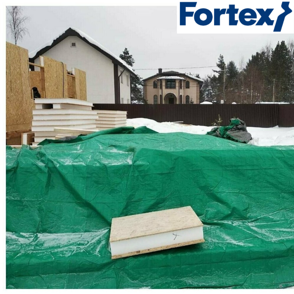 Тент защитный Fortex ламинированный водостойкий 10х15 м 150 м2 100 г/м2 Зеленый (350025) - фото 5 Тент защитный Fortex ламинированный водостойкий 10х15 м 150 м2 100 г/м2 Зеленый (350025) - фото 5