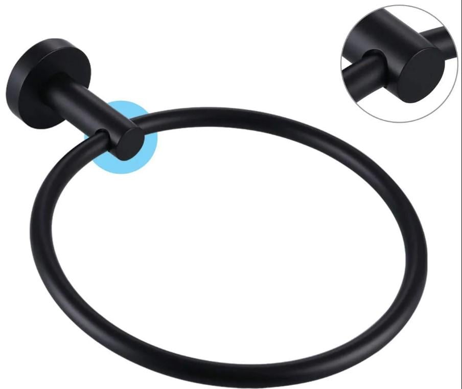 Держатель-кольцо для полотенец REA Mist REA-06904 Черный (231518) - фото 5