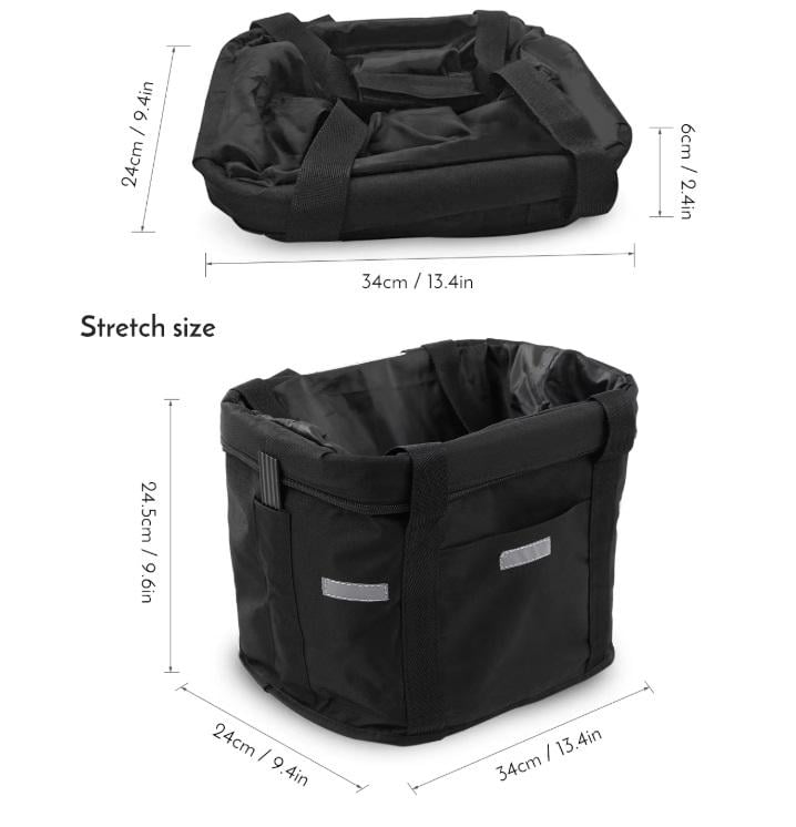 Кошик на велосипед передній знімний з ручками для перенесення 34х24 см - фото 7