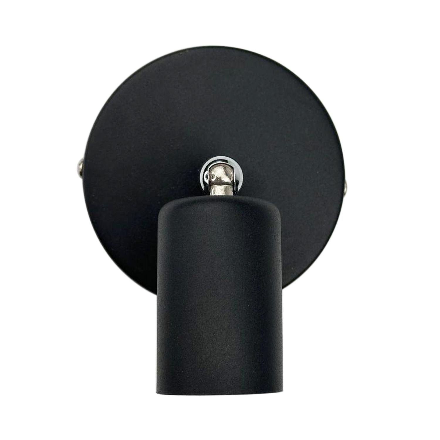 Бра у стилі лофт Sim d 100 мм з хромовим шарніром та вимикачем Чорний - фото 4 Бра у стилі лофт Sim d 100 мм з хромовим шарніром та вимикачем Чорний - фото 4