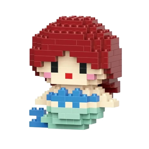 Конструктор-пазл детский 3D Bricks Русалочка Ариэль развивающий 6,2 см (1000-ZB-1614)
