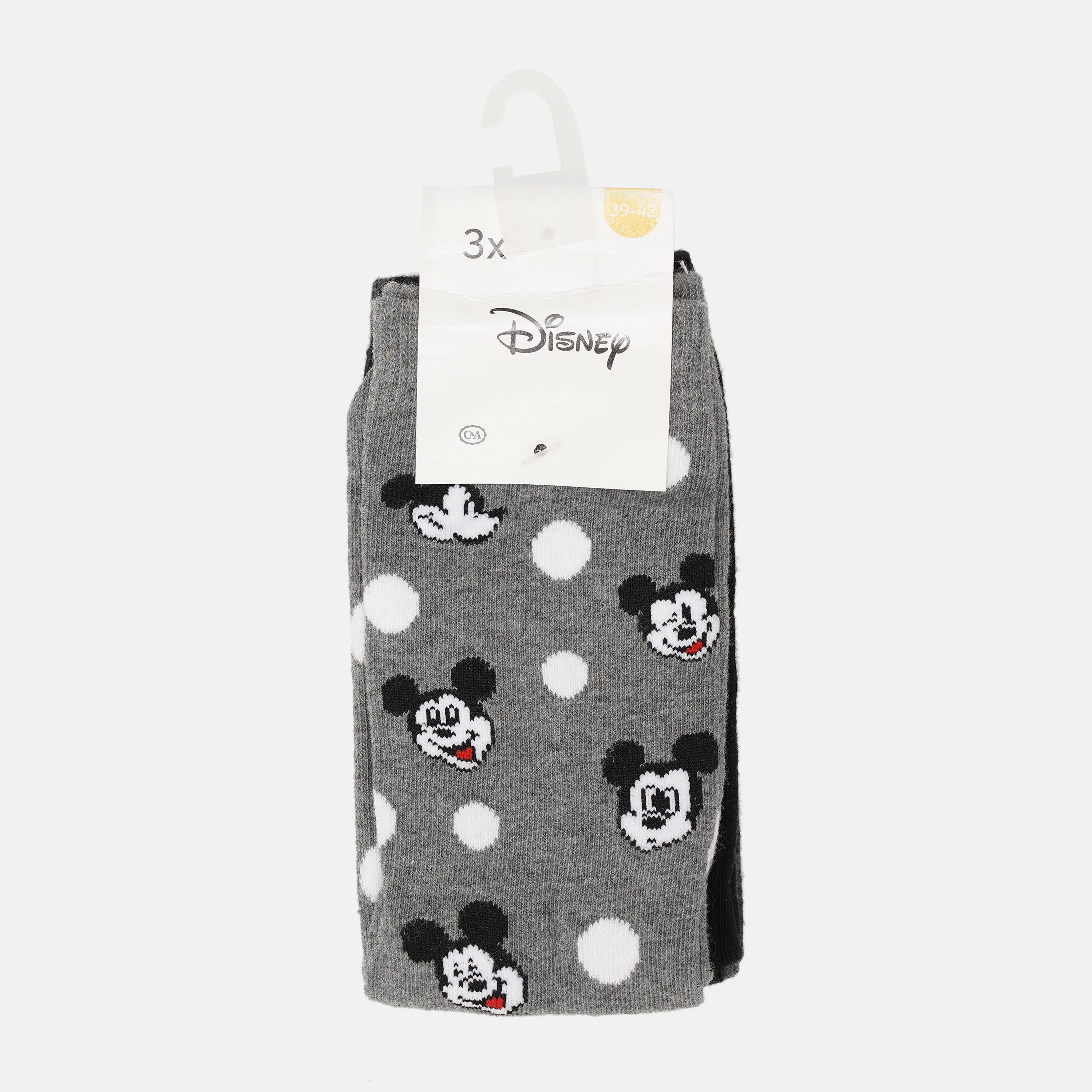 Носки C&A Принт р. 39-42 3 пары Темно-серый (7900179840600)