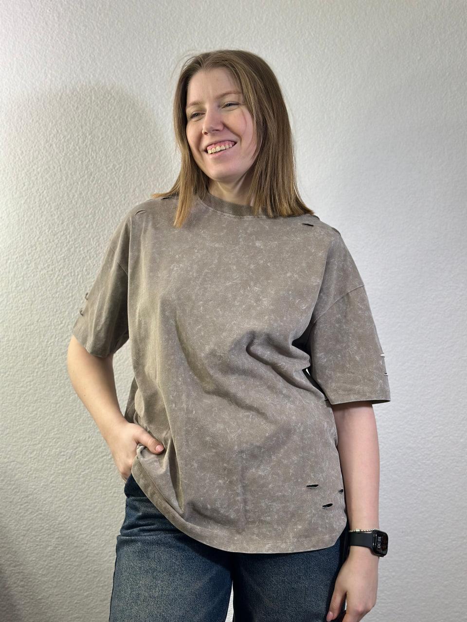 Футболка жіноча VivaVerba трикотаж one size р. 46-52 Бежевий (400466 beige)