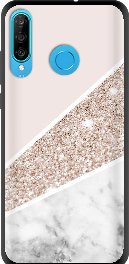 Чехол на Huawei P30 Lite Пастельный мрамор (4342b-1651-42517)