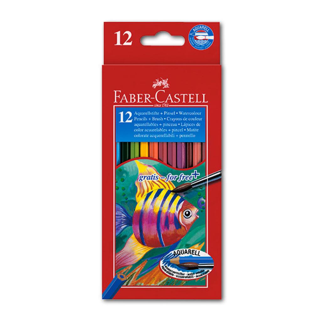 Карандаши акварельные с кисточкой Faber-Castell ART 12 цветов (114413)
