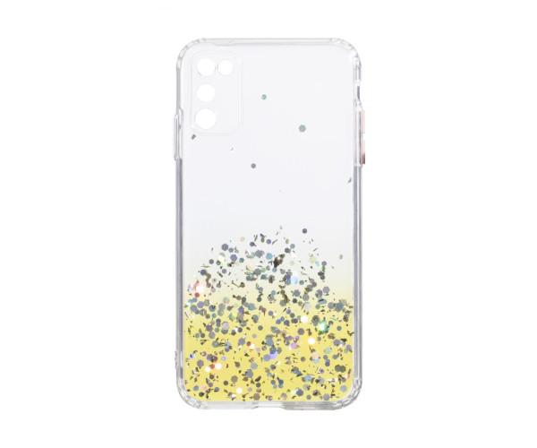 Чохол-накладка Frame with Sequins для Samsung Galaxy A41 Жёлтый