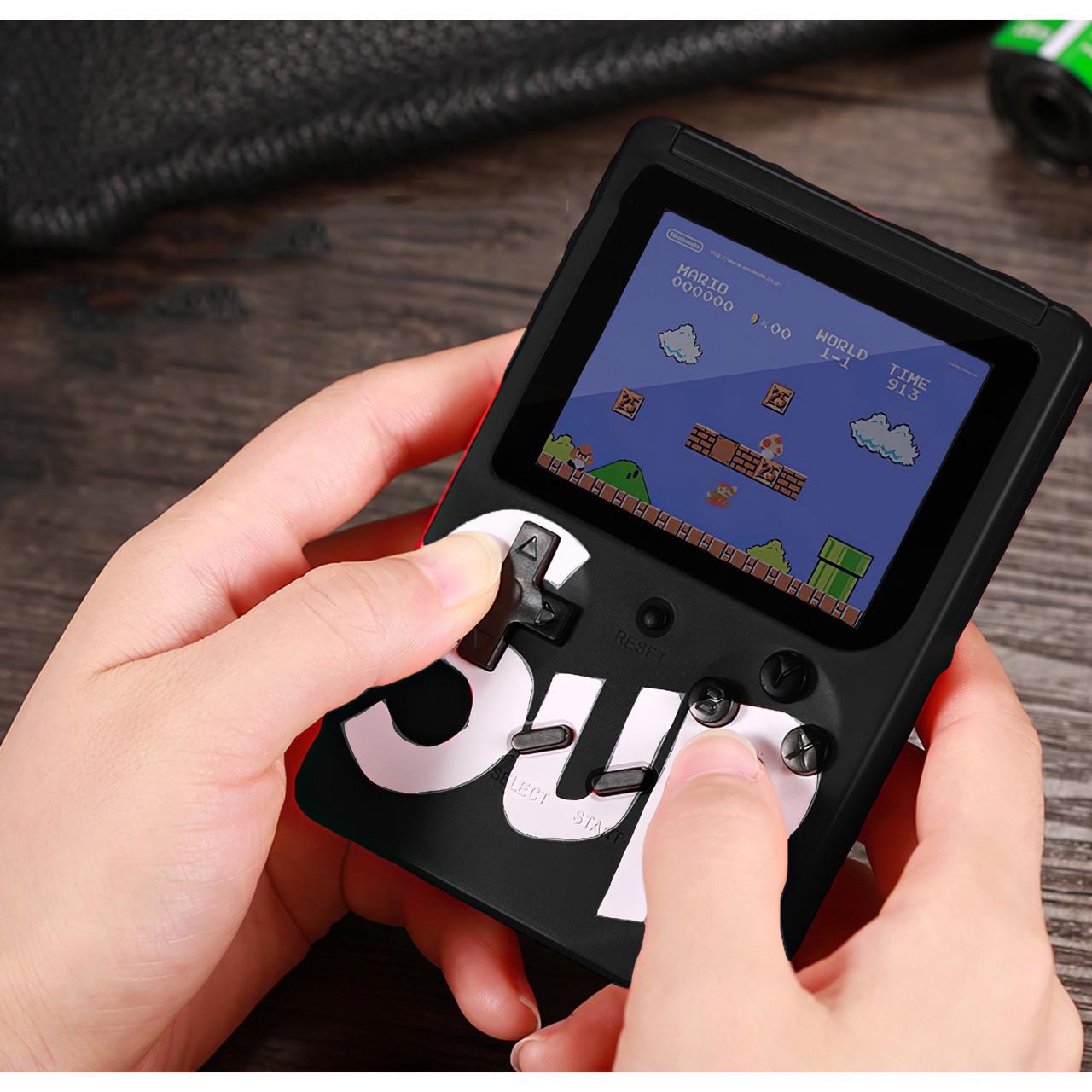 Приставка портативна з джойстиком Sup Retro Dendy 400в1 Game Box 3" на двох Чорний (8283) - фото 7 Приставка портативна з джойстиком Sup Retro Dendy 400в1 Game Box 3" на двох Чорний (8283) - фото 7