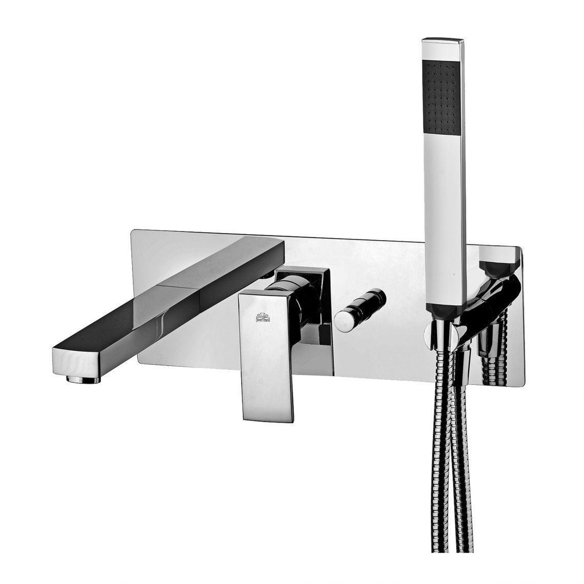 Змішувач для ванни Paffoni Elle з ручною лійкою Хром (LM-EL001CR)