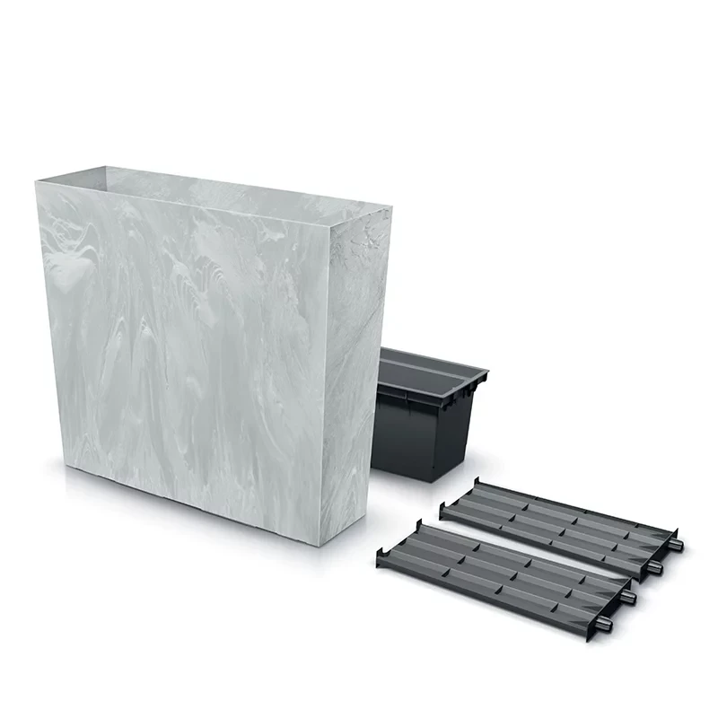 Горшок для цветов Prosperplast террасовый Urbi Case Beton Effect Tower 80 см Бетон (DUC800TE-422U)