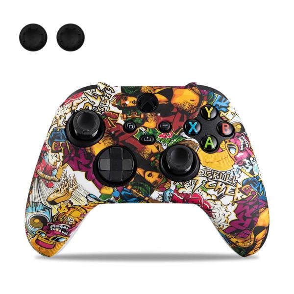 Силиконовый чехол для контроллера геймпада Xbox Series с накладками на стык 2 шт. X/S Blue