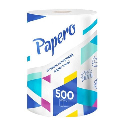 Полотенца бумажные Papero Джамбо двухслойные 500 отрывов (RL074)